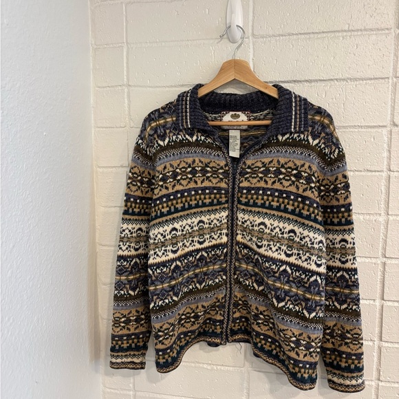 Vintage tiara international fall zip up sweater - Picture 1 of 3